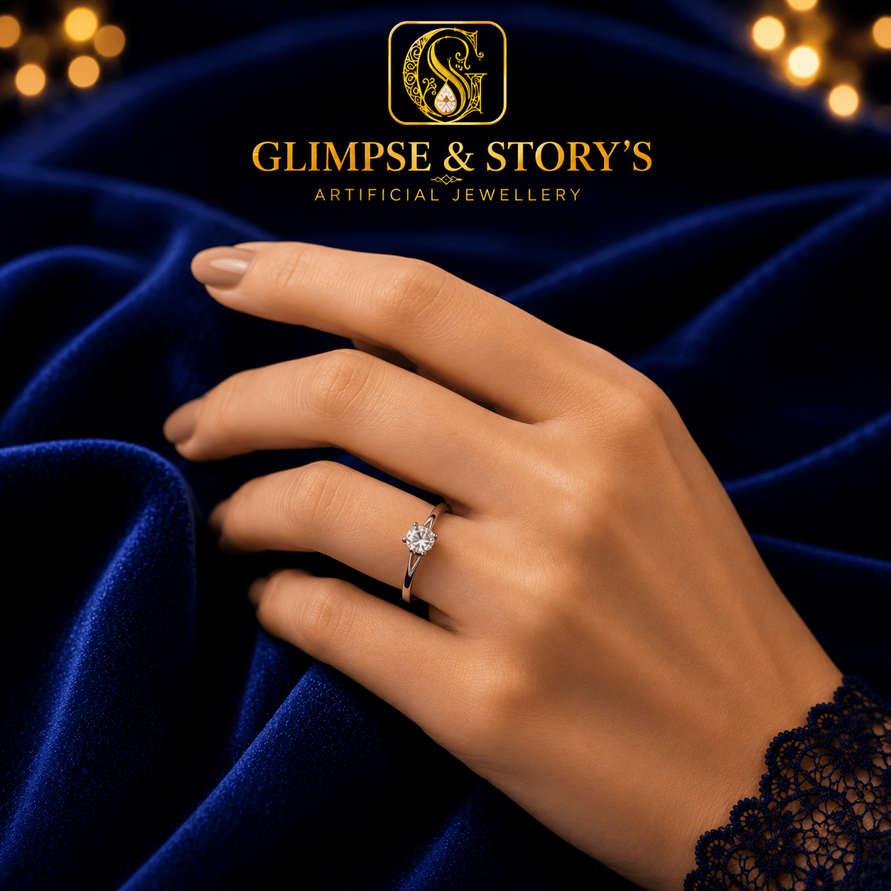 Eternal Silver Couple Rings for Men & Women – Stainless Steel Adjustable Matching Ring Set by GLIMPSE & STORY’S - GLIMPSE&STORY'S
