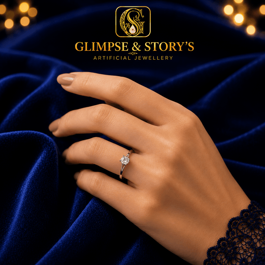 Eternal Silver Couple Rings for Men & Women – Stainless Steel Adjustable Matching Ring Set by GLIMPSE & STORY’S - GLIMPSE&STORY'S