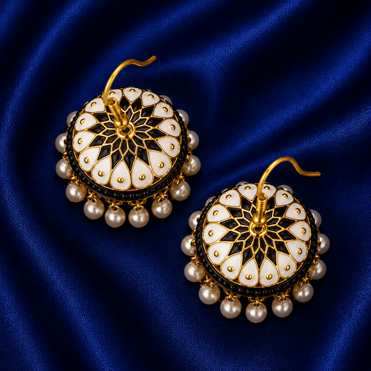 Luxury Multicolor Crystal Jhumka Earrings for Women – Gold Plated Funky Traditional Earrings | GLIMPSE & STORY’S - GLIMPSE&STORY'S
